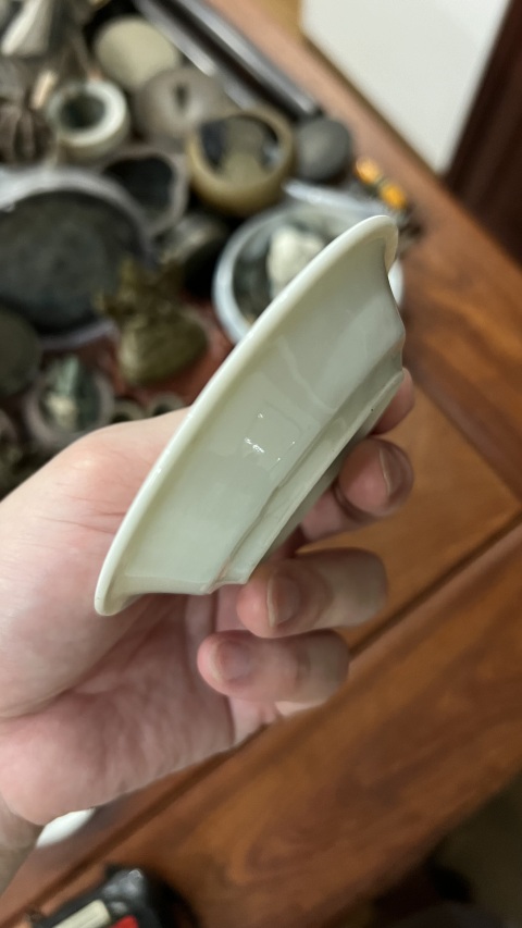 古玩陶瓷民國解放初?吉語紋盤拍賣,當前價格222元