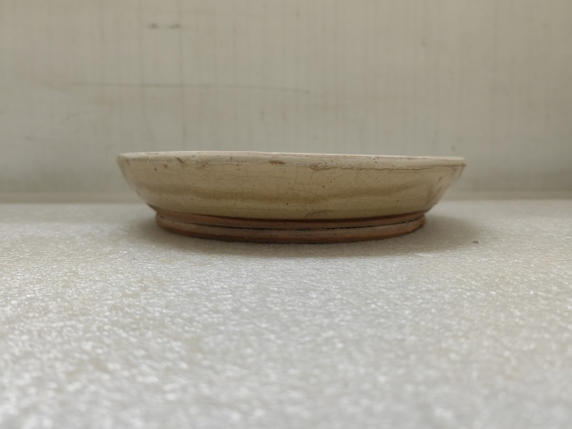 古玩陶瓷磁州窯白地黑花盤拍賣,當前價格680元