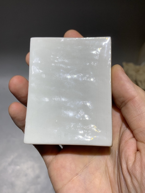 古玩陶瓷清代青花方形硯滴拍賣，當前價格3000元