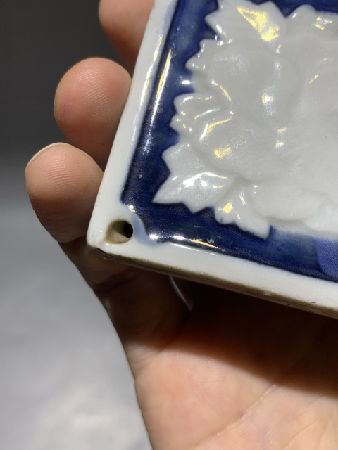 古玩陶瓷清代青花方形硯滴拍賣，當前價格3000元