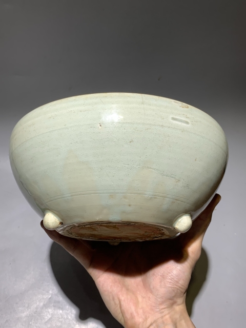 古玩陶瓷明代龍泉窯筆洗香爐拍賣,當(dāng)前價(jià)格1588元