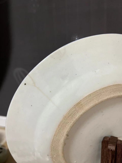 古玩陶瓷樓臺(tái)亭閣山水紋青花盤拍賣，當(dāng)前價(jià)格450元