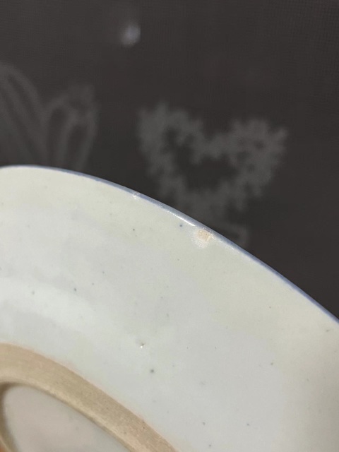 古玩陶瓷樓臺(tái)亭閣山水紋青花盤拍賣，當(dāng)前價(jià)格450元