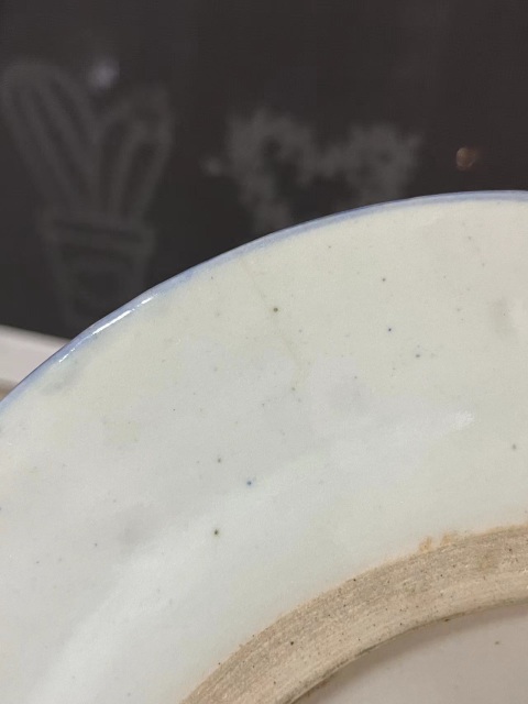 古玩陶瓷樓臺(tái)亭閣山水紋青花盤拍賣，當(dāng)前價(jià)格450元