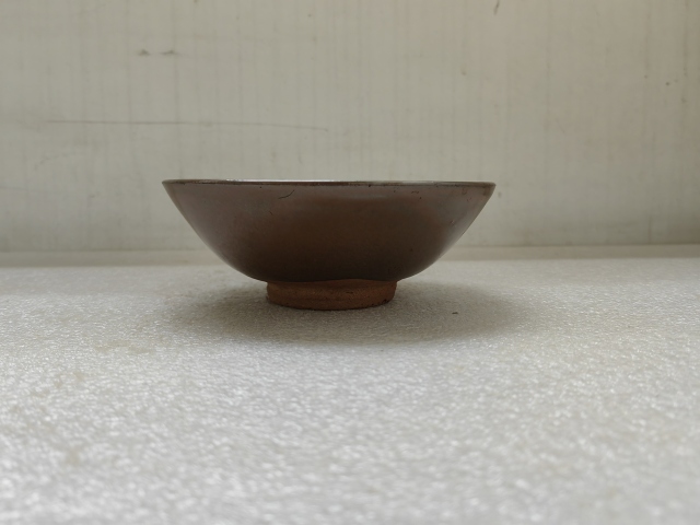 古玩陶瓷磁州窯紫金釉茶碗拍賣,當前價格260元