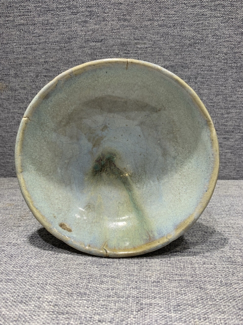 古玩陶瓷元代鈞瓷盞拍賣，當前價格9600元