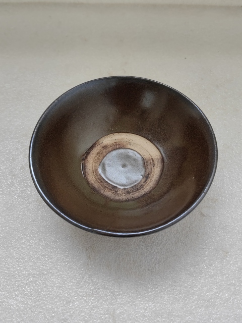 古玩陶瓷磁州窯茶葉末釉茶碗拍賣,當前價格298元
