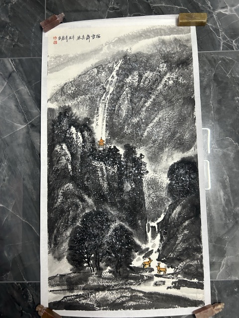 古玩字畫楊殿生《瑞雪舞春風(fēng)》拍賣,當(dāng)前價(jià)格980元
