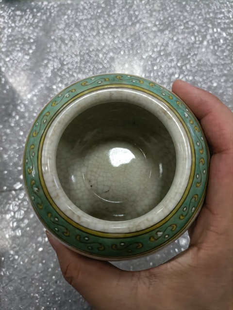 古玩陶瓷哥釉五彩文房器三件拍賣，當前價格2888元