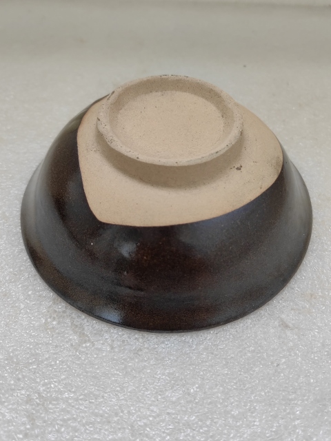 古玩陶瓷磁州窯茶葉末釉茶碗拍賣,當前價格298元