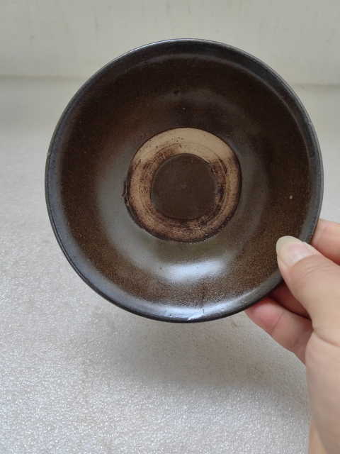 古玩陶瓷磁州窯茶葉末釉茶碗拍賣,當前價格298元