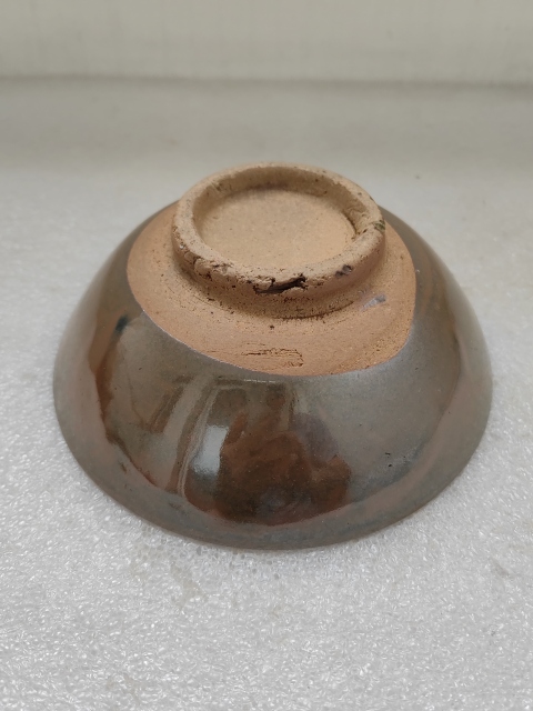 古玩陶瓷磁州窯紫金釉茶碗拍賣,當前價格260元