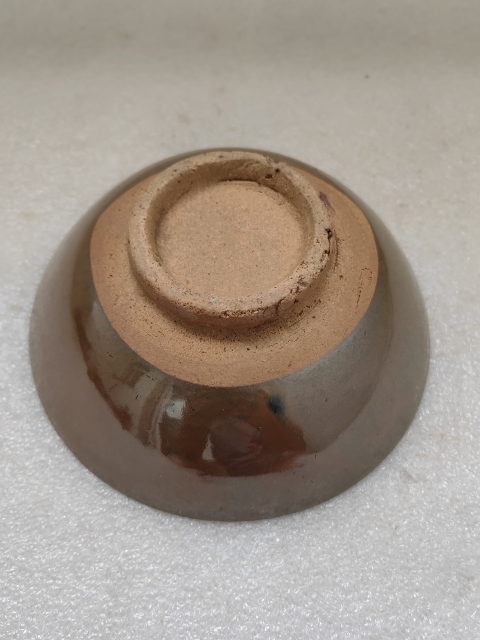 古玩陶瓷磁州窯紫金釉茶碗拍賣,當前價格260元