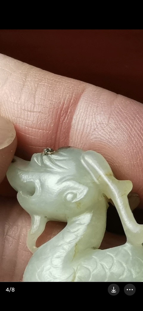 古玩玉器元代玉坐龍拍賣，當(dāng)前價(jià)格38800元