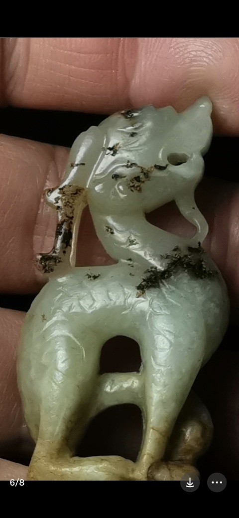 古玩玉器元代玉坐龍拍賣，當(dāng)前價(jià)格38800元