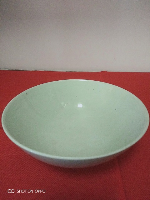 古玩陶瓷豆青釉碗拍賣,當前價格465元