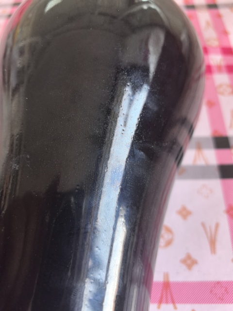 古玩陶瓷黑釉觀音瓶拍賣，當(dāng)前價(jià)格1500元