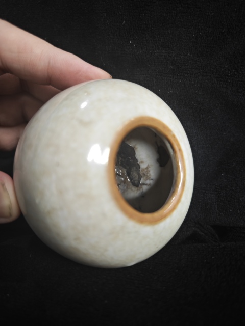 古玩陶瓷【望月樓】清中期哥釉水盂拍賣，當前價格3800元