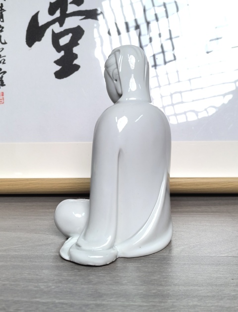 古玩陶瓷德化白瓷觀音造像拍賣,當前價格290元