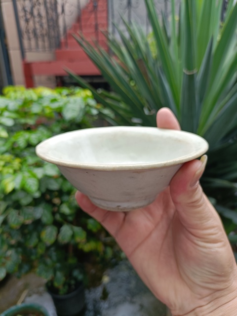 古玩陶瓷明空白期甜白釉折沿洗拍賣，當前價格880元