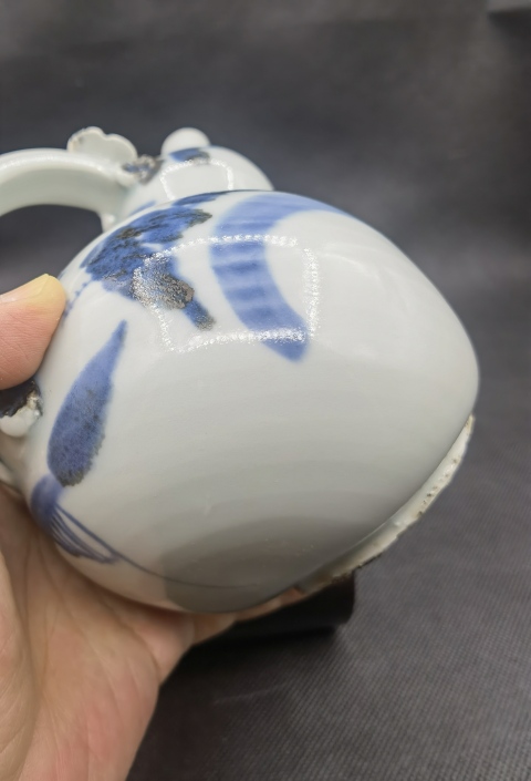 古玩陶瓷清早提梁葫蘆青花壺拍賣,當前價格5980元