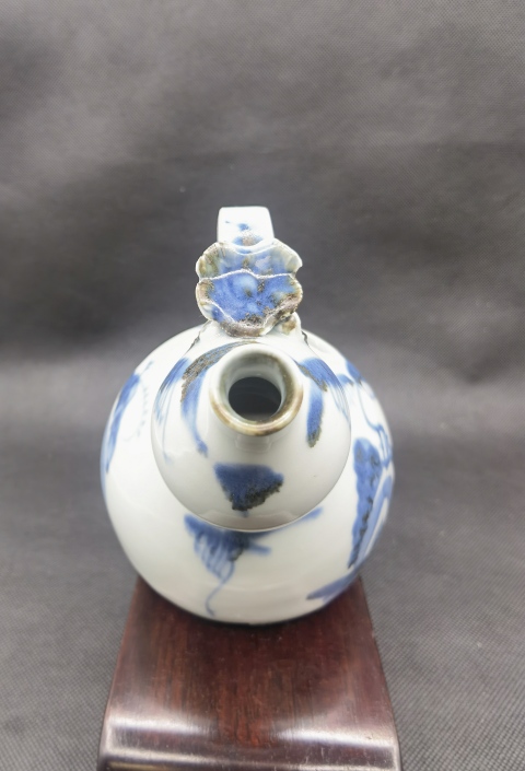 古玩陶瓷清早提梁葫蘆青花壺拍賣,當前價格5980元