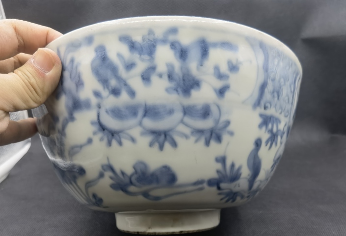 古玩陶瓷明晚青花大碗拍賣,當(dāng)前價格6800元