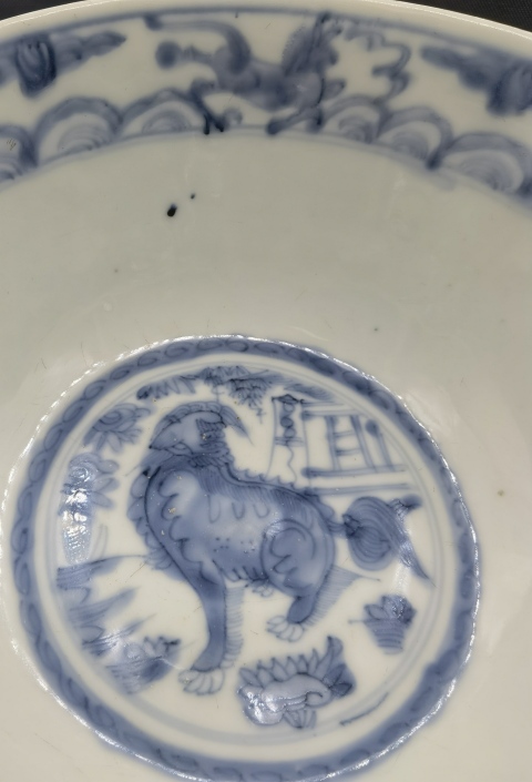 古玩陶瓷明晚青花大碗拍賣,當(dāng)前價格6800元
