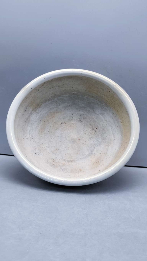 古玩陶瓷山水紋青花研缽拍賣,當前價格6500元