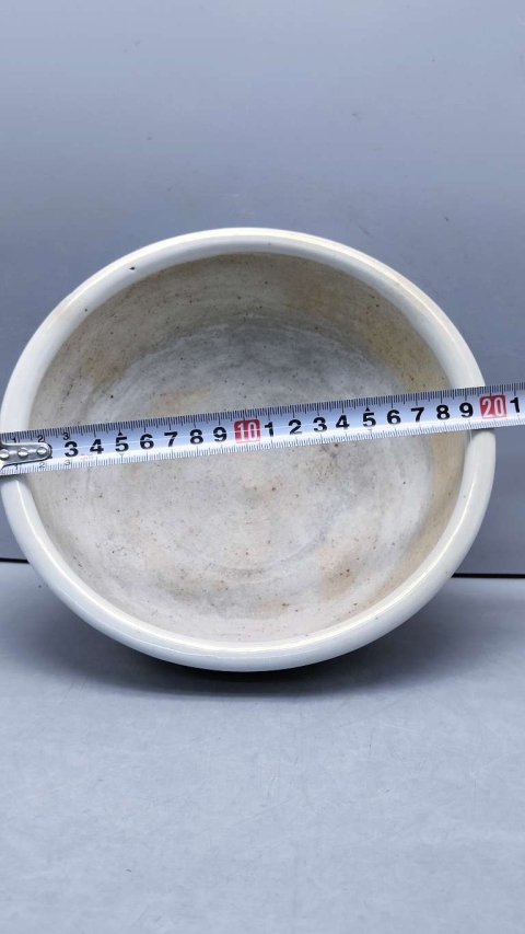 古玩陶瓷山水紋青花研缽拍賣,當前價格6500元