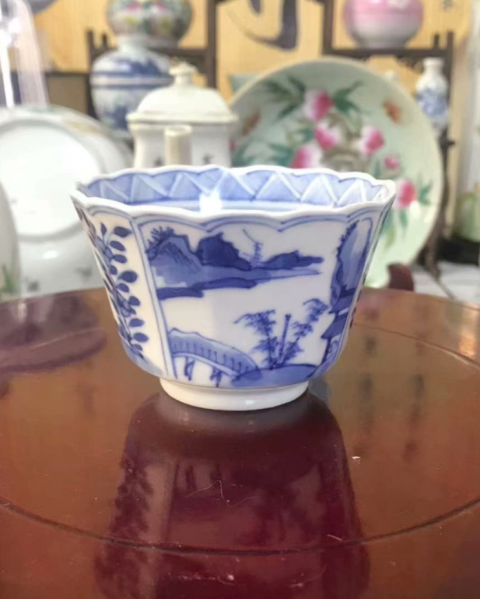 古玩陶瓷光緒青花杯拍賣,當(dāng)前價(jià)格2888元