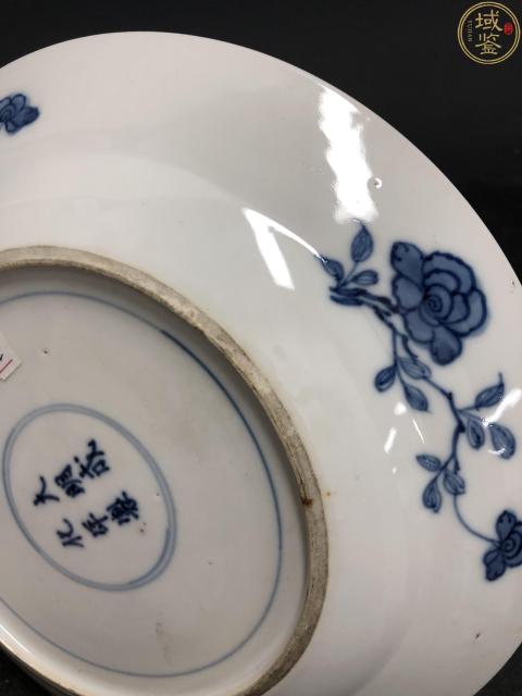 古玩陶瓷康熙 青花錦雞牧丹盤拍賣,當前價格5800元