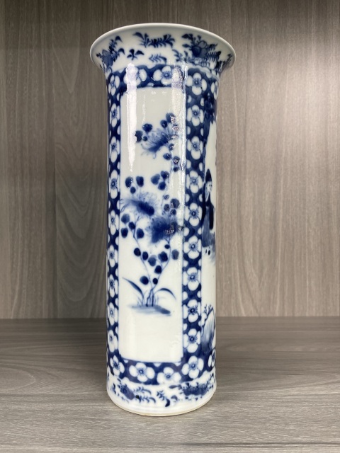 古玩陶瓷清咸豐 精品青花人物故事紋箭筒拍賣,當前價格3600元