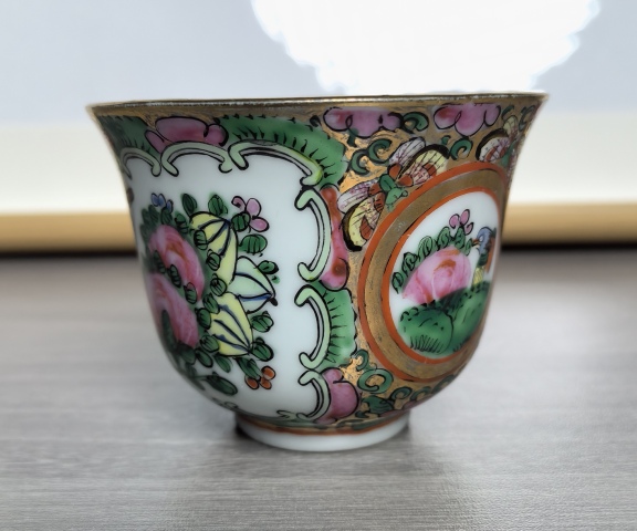 古玩陶瓷清晚期 精品廣彩人物故事紋茶杯拍賣,當(dāng)前價(jià)格430元