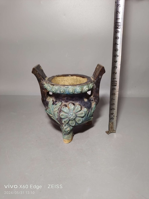 古玩陶瓷琺華釉香爐拍賣,當前價格4600元