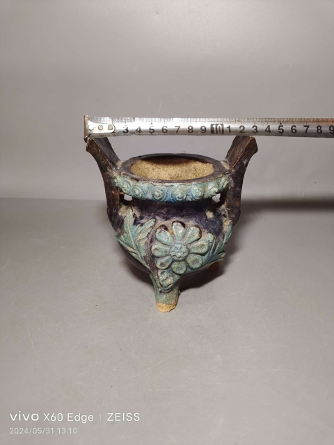 古玩陶瓷琺華釉香爐拍賣,當前價格4600元