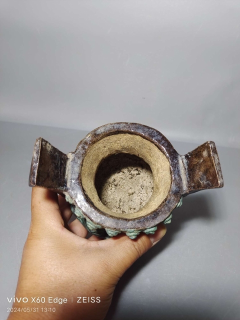古玩陶瓷琺華釉香爐拍賣,當前價格4600元