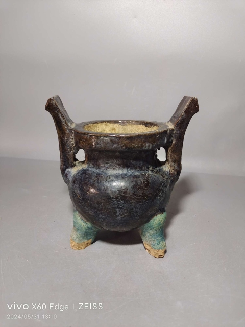 古玩陶瓷琺華釉香爐拍賣,當前價格4600元