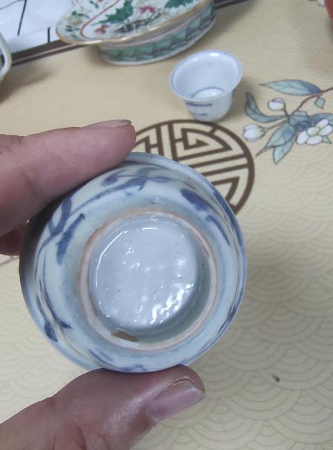 古玩陶瓷明中期青花杯拍賣,當前價格1988元