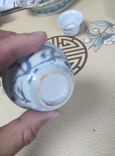 古玩陶瓷明中期青花杯拍賣,當前價格1988元