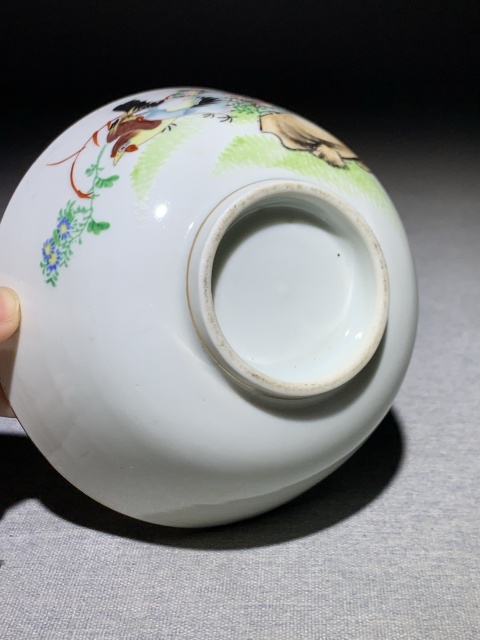 古玩陶瓷【白頭偕老!】民國.花鳥紋碗拍賣,當前價格988元