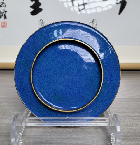 古玩陶瓷銅胎掐絲琺瑯彩 花鳥紋盤（喜上眉梢）拍賣，當前價格180元