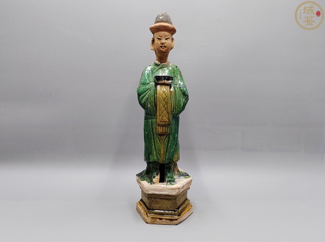 古玩陶瓷明三彩人物俑（一組三個）拍賣，當前價格4500元