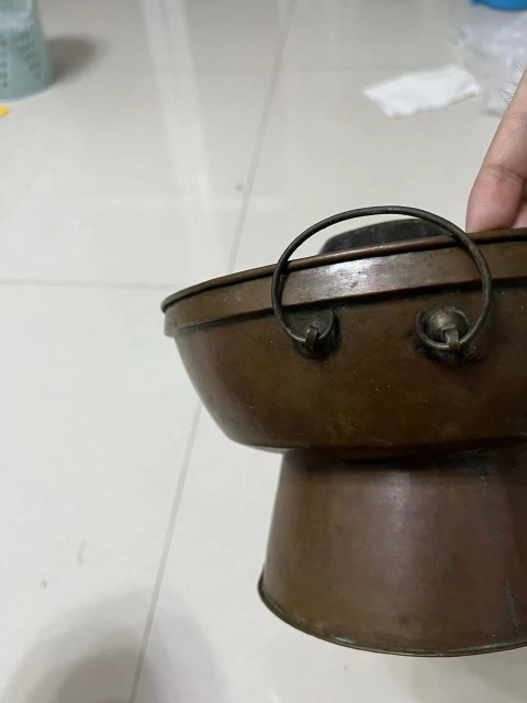 古玩雜項(xiàng)民國銅火鍋爐拍賣，當(dāng)前價(jià)格0元
