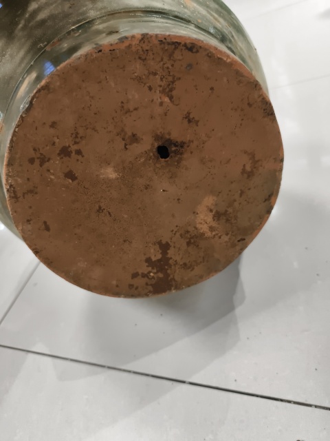 古玩陶瓷漢綠釉雙獸弦紋盤口瓶拍賣，當前價格3888元