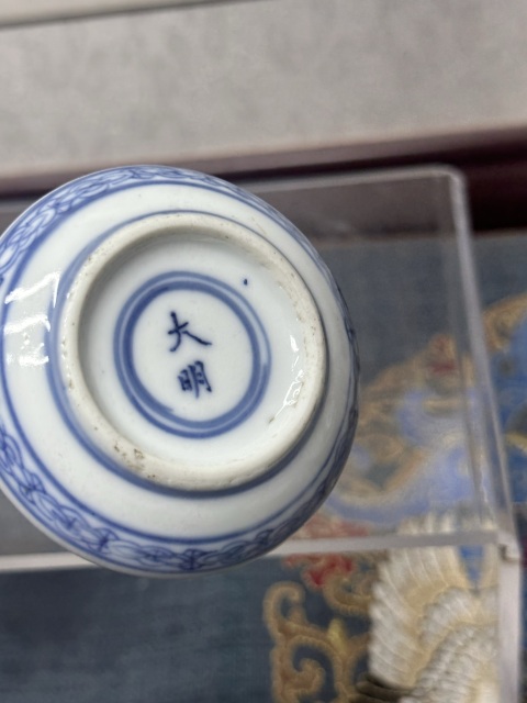 古玩陶瓷清晚期精品人物故事青花印泥盒拍賣,當前價格2690元