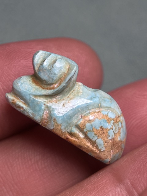 古玩玉器漢代綠松石瑞獸拍賣,當前價格20800元