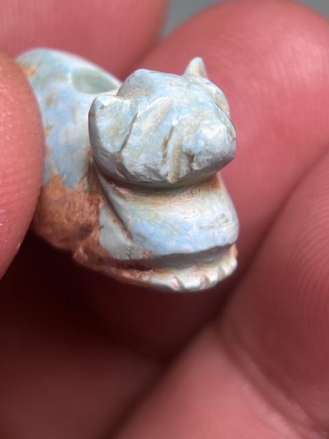 古玩玉器漢代綠松石瑞獸拍賣,當前價格20800元