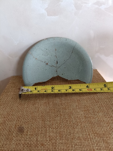 古玩陶瓷五大名窯之一鈞窯天藍釉盤拍賣,當前價格398元