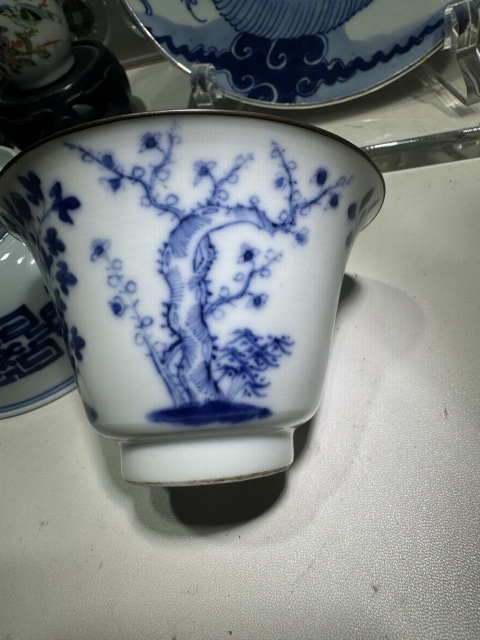 古玩陶瓷青花四季花卉紋鈴鐺杯拍賣,當前價格3500元
